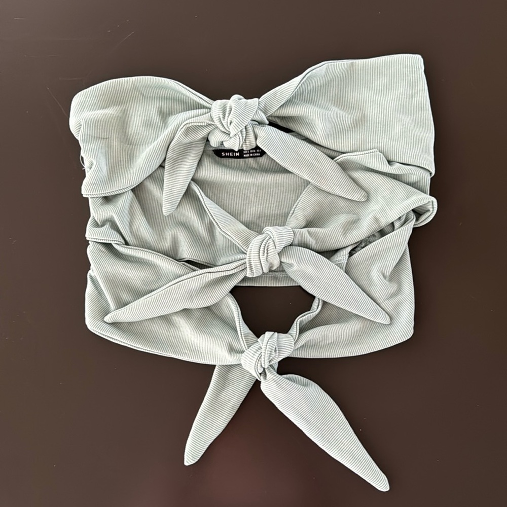 Shein Crop Mint Green Top